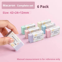 Faber-Castell Pencil Eraser 4/18 Pcs Macaroon Color Clean Rubber Eraser Set Portable School Office Supplies Student Stationery