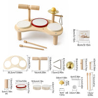 Baby Educational Toys Wooden Aeolian Bells Montessori Children's Musical Toys Xylophone Newborn Birthday Gifts Music Table Toys