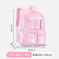 Refrigerator Door Pink Princess Schoolbag Students Female Super Lightweight Large Capacity Anti-splashing Water Large Capacity