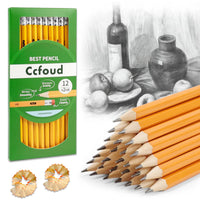 12-150pcs Bulk Pencils with Eraser top,2 HB Pencils for Writhing, Drawing and Sketching,Yellow Wood-Cased Pencils