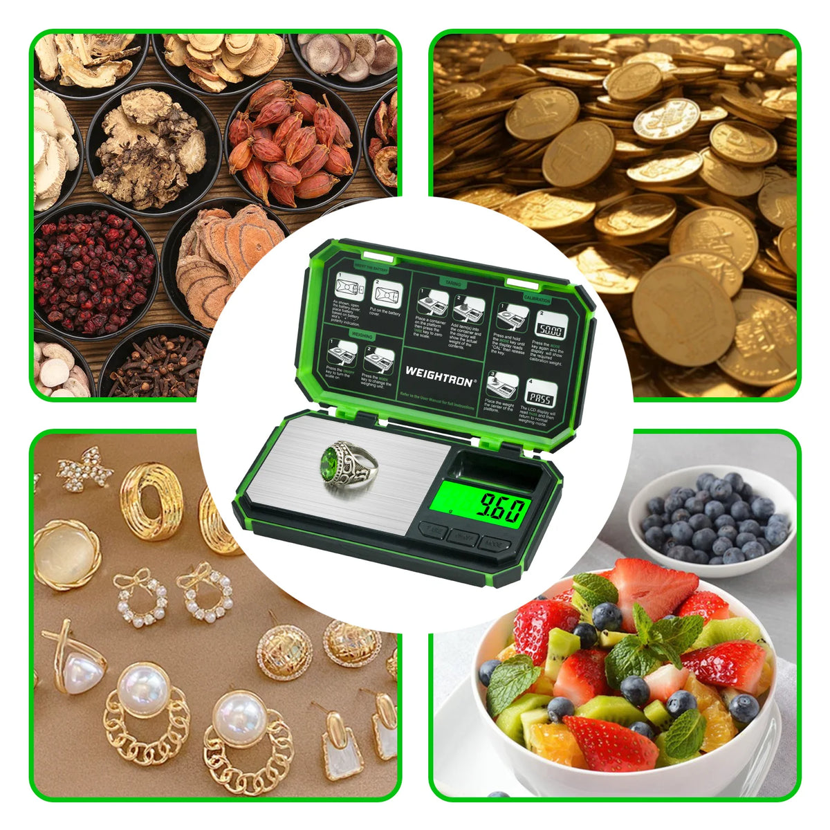 Digital Pocket Scale, 200g X 0.01g Jewelry Gram Scale, 6 Units Conversion with LCD Display, for Food, Jewelry, Coffee