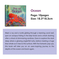 Usborne Pop Up Ocean 3D Flap English Picture Book for Kids Baby Educational Parent-child Interaction Bedtime Reading Books