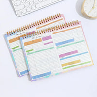 B5 Spiral Household Expense Account Book Daily Weekly Finance Budget Planner Cash Income Expenditure Saving Tracker Notebook