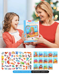 Montessori Magnetic Busy Book 3D Cartoon Puzzles Jigsaw Funny Brain Training Game Educational Learning Toys for Kids Gift Xmas