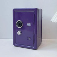 Mini Metal Safe Piggy Bank With Combination Lock And Key Security Perfect For Kids Money Saving Home Small Items Storage【SMQ】