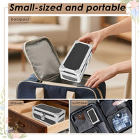 Lockable Cash Box with Key Aluminium Alloy Money Coins Bank Cards Jewelry Storage Box Portable Hidd Mini Safe Locker