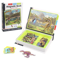 Montessori Magnetic Busy Book 3D Cartoon Puzzles Jigsaw Funny Brain Training Game Educational Learning Toys for Kids Gift Xmas