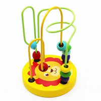 Wooden Roller Coaster Bead Maze Montessori Toys Abacus Math Toys Toddler Early Educational Toys for Kids Children Fine Motor