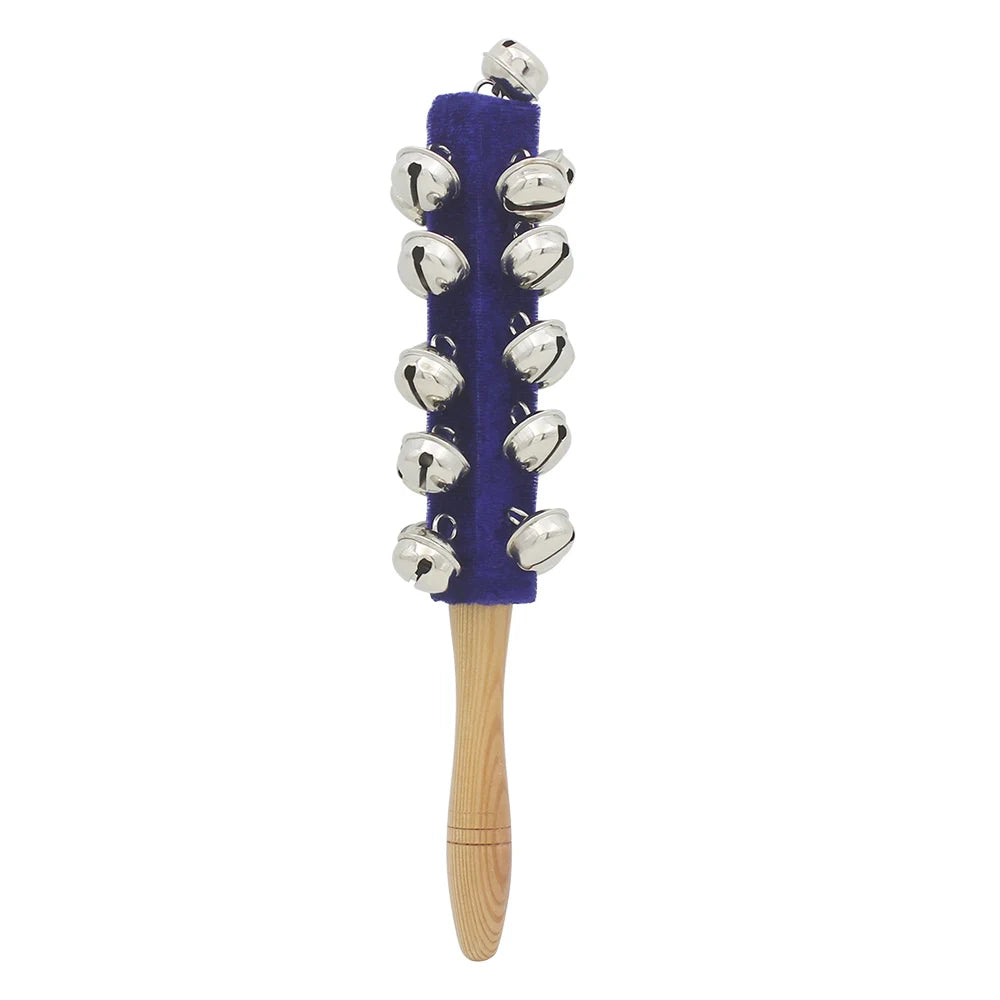 IRIN Hand Held Bell Stick Wooden Discussion Musical Toy for Adult KTV Party Orff Instruments Early Education Stick Shaker