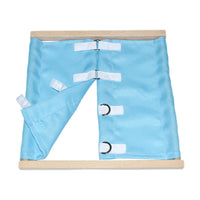 Montessori Clothing Board Training Tool Dress Learning Board Clothing Frame Toy Sensory Board for Toddlers Children Kids