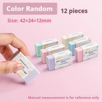 Faber-Castell Pencil Eraser 4/18 Pcs Macaroon Color Clean Rubber Eraser Set Portable School Office Supplies Student Stationery