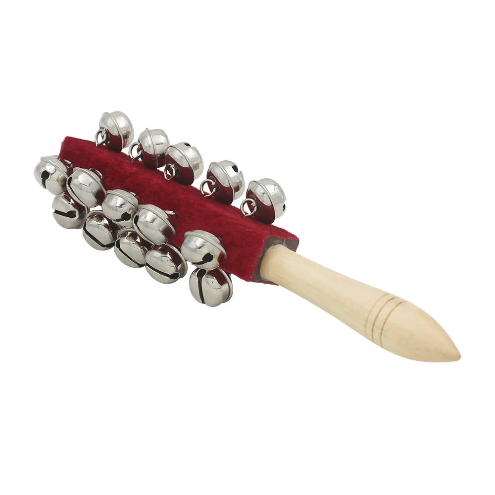 IRIN Hand Held Bell Stick Wooden Discussion Musical Toy for Adult KTV Party Orff Instruments Early Education Stick Shaker