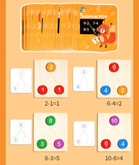 Children's Wooden Number Decomposition Addition Subtraction Operation Montessori Logical Thinking Training Math Educational Toys