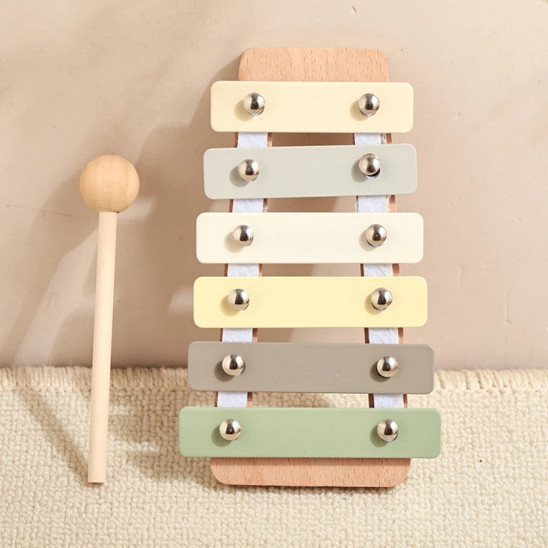 Montessori Music Toys Wooden Kids Early Educational Instruments Toy 0-3 Years Drum Xylophone Percussion Instruments Baby Gifts