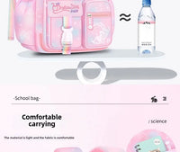 Refrigerator Door Pink Princess Schoolbag Students Female Super Lightweight Large Capacity Anti-splashing Water Large Capacity