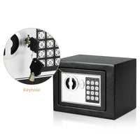 0.2 Cubic Feet Electronic Digital Safe, Steel Home Cash Safe and Fireproof Cash Bag for Hiding Safe Cash
