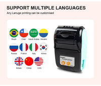 GOOJPRT 58mm Mini Portable Thermal Printer Bluetooth Ticket Bill Receipt POS Printer for Business for IOS/Android Mobile Phone