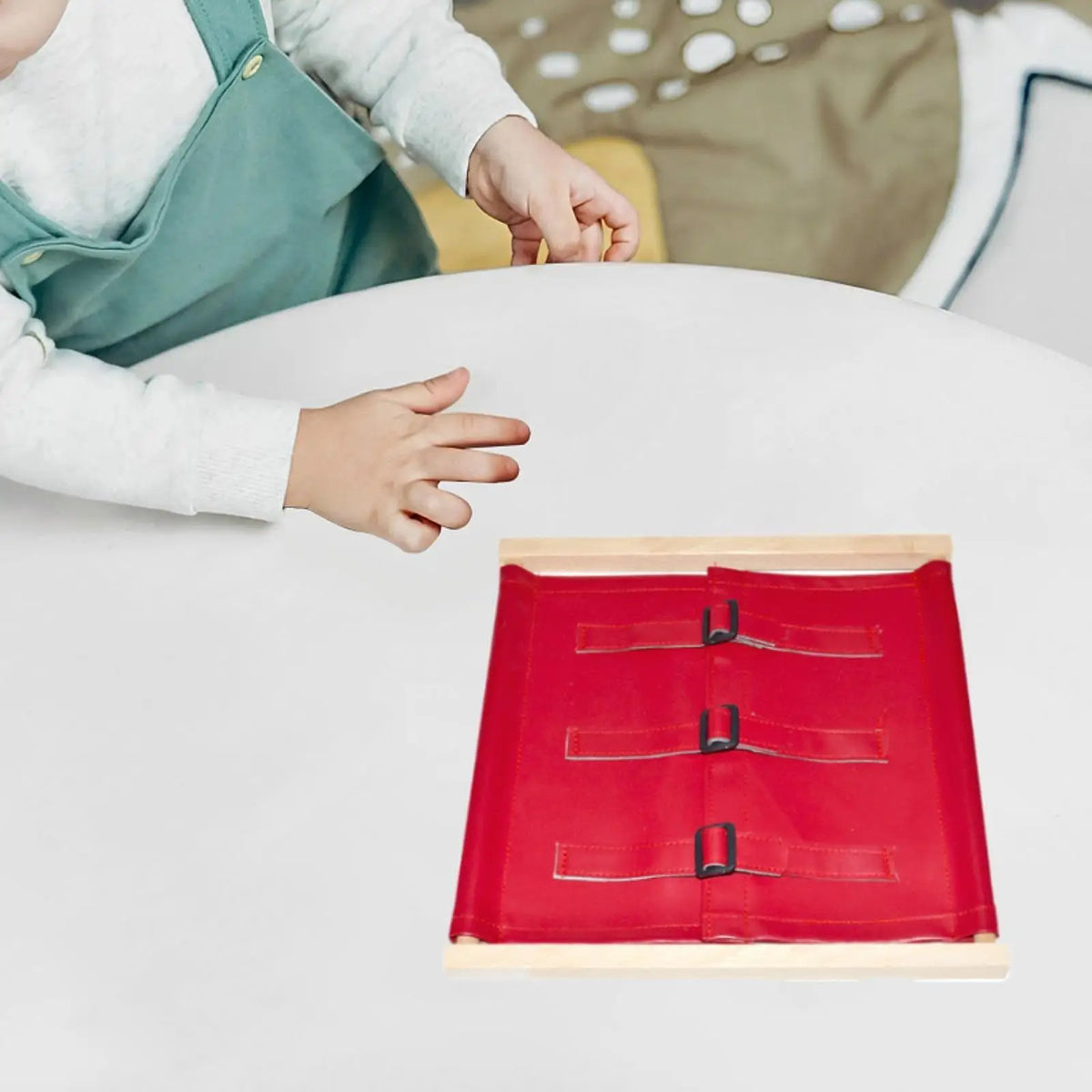 Montessori Clothing Board Training Tool Dress Learning Board Clothing Frame Toy Sensory Board for Toddlers Children Kids