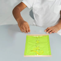 Montessori Clothing Board Training Tool Dress Learning Board Clothing Frame Toy Sensory Board for Toddlers Children Kids