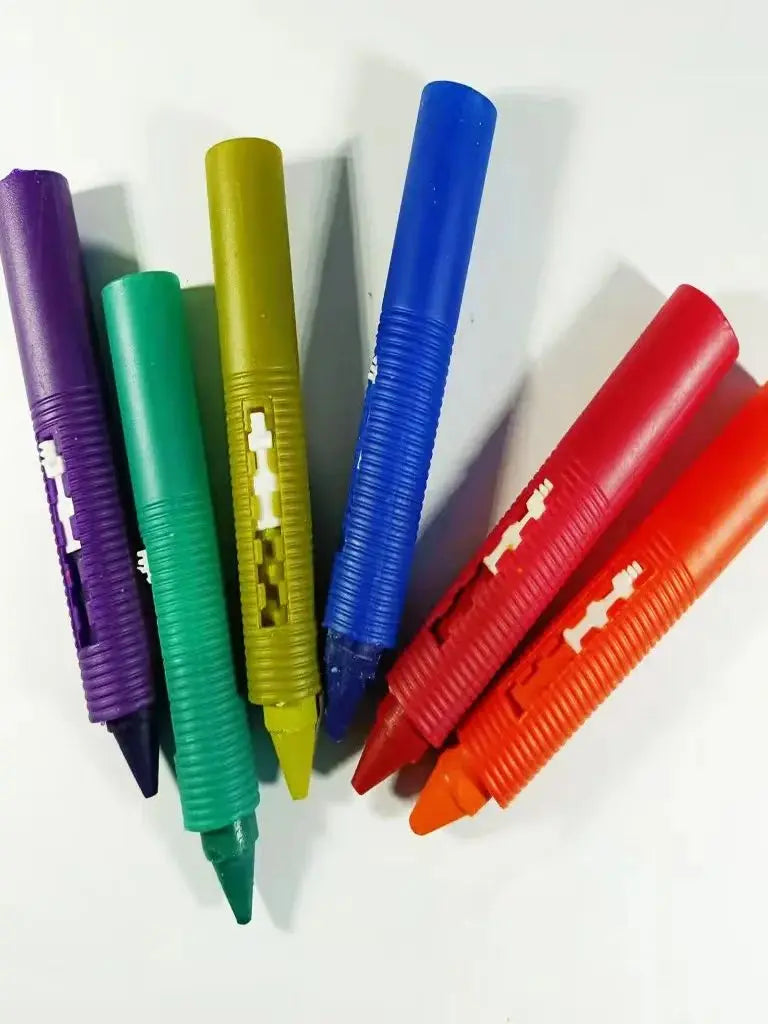 6pcs set Washable Bath Crayons-Colorful, Easy-Clean Markers for Youngsters, Fun Shower Draw in the Tub Graffiti Toy