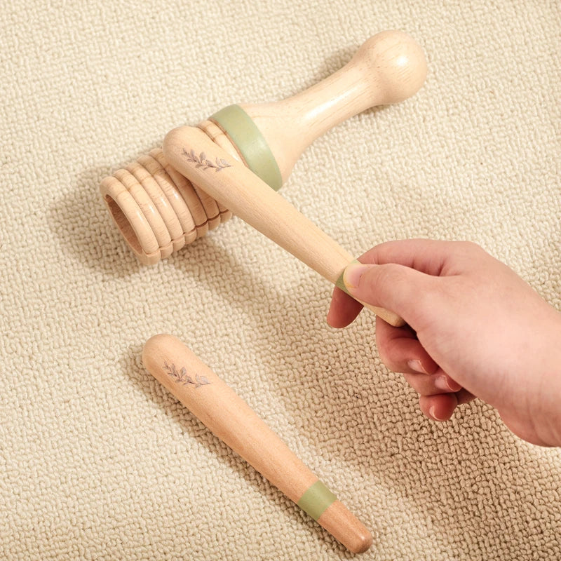 Montessori Music Toys Wooden Kids Early Educational Instruments Toy 0-3 Years Drum Xylophone Percussion Instruments Baby Gifts