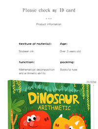 Dinosaur Theme Children's Math Tiles Number Decomposition Arithmetic 1-20 Addition And Subtraction Early Education Toys