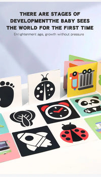 Baby Visual Stimulation Cards Montessori High Contrast Flash Card Infant Visual Early Education Learning Toys For Newborn Gifts