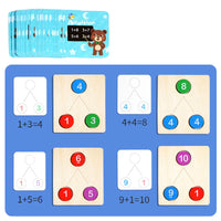 Children's Wooden Number Decomposition Addition Subtraction Operation Montessori Logical Thinking Training Math Educational Toys