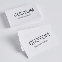 200/500/1000pcs Customizable Cards, Personalized Business Cards with Acrylic Storage Box, Matte Film Thank You Invitations