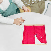 Montessori Clothing Board Training Tool Dress Learning Board Clothing Frame Toy Sensory Board for Toddlers Children Kids