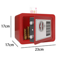 0.2 Cubic Feet Electronic Digital Safe, Steel Home Cash Safe and Fireproof Cash Bag for Hiding Safe Cash