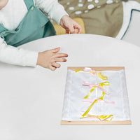 Montessori Clothing Board Training Tool Dress Learning Board Clothing Frame Toy Sensory Board for Toddlers Children Kids