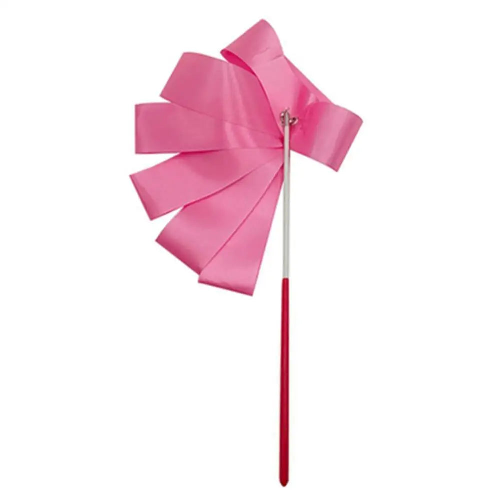2M/4M Colorful Rythmic Gymnastics Ribbon Dance Ribbon Rhythmic Twirling Gymnastic Rod Ballet Training Streamer Art Stick W2H5