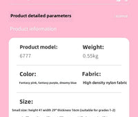 Refrigerator Door Pink Princess Schoolbag Students Female Super Lightweight Large Capacity Anti-splashing Water Large Capacity