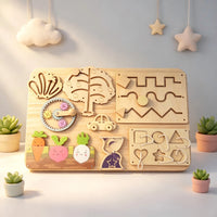 Busy Board Diy Accessories Montessori Early Education Toys Kids Activity Busyboard Material Teaching  Wooden Game 2-6 Years Old