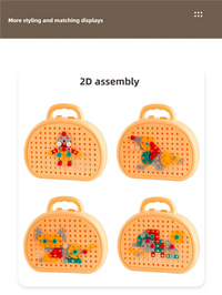 Children's Screw-Twisting Assembly and Disassembly Tool Box Electric Drill Baby Hands-On Educational Toys for Boys