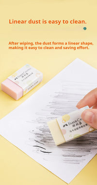 Faber-Castell Pencil Eraser 4/18 Pcs Macaroon Color Clean Rubber Eraser Set Portable School Office Supplies Student Stationery