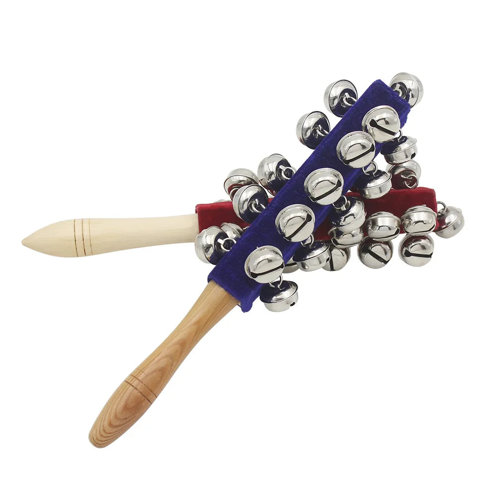 IRIN Hand Held Bell Stick Wooden Discussion Musical Toy for Adult KTV Party Orff Instruments Early Education Stick Shaker