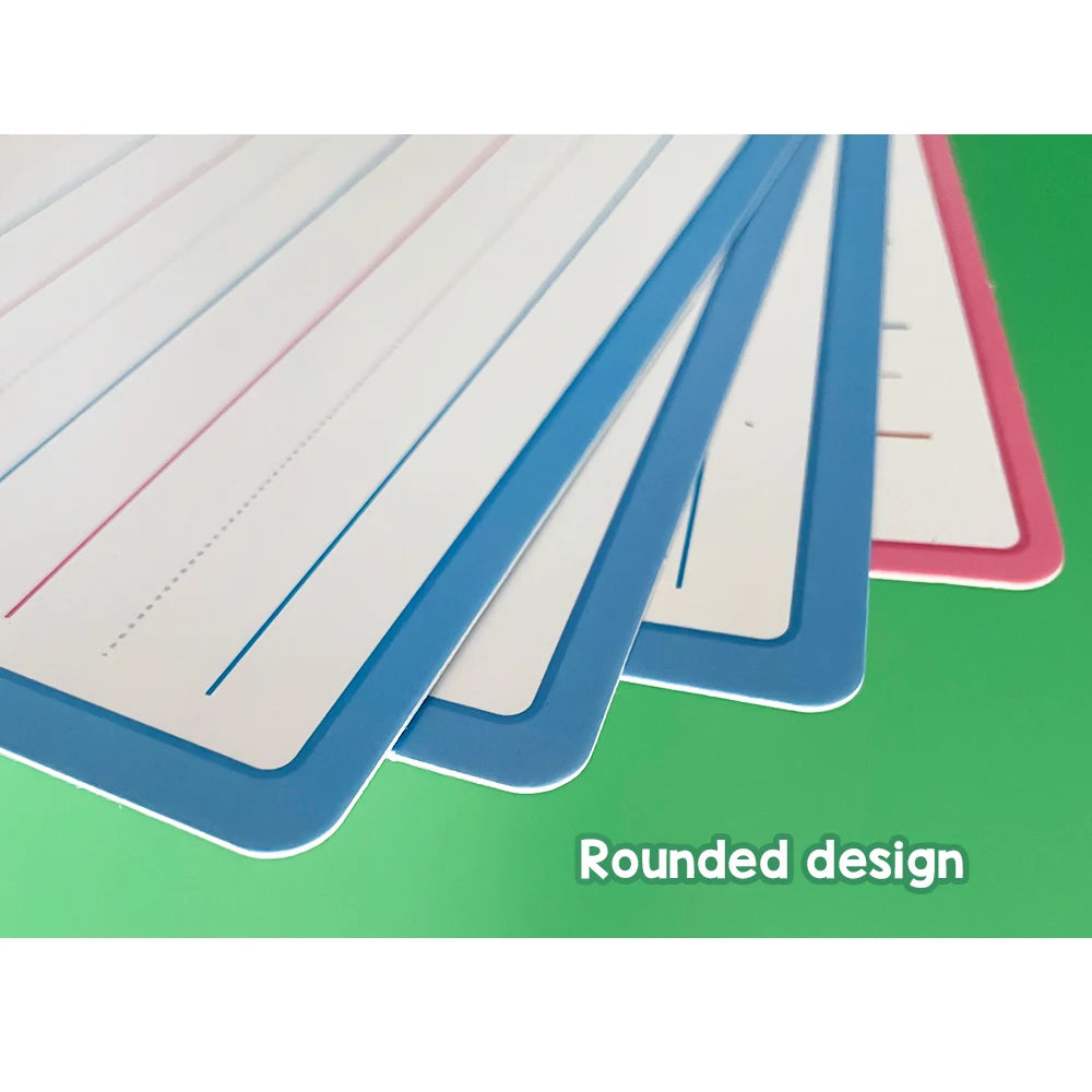 Dry Erase Handwriting Tracing Practice Board for Kids Write and Wipe Reusable Boards for Kindergarten and Preschool Montessori