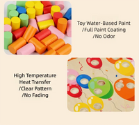 Educational Early Childhood Color Matching Children's Toys Sensory Training Building Blocks Kindergarten Teaching Aids