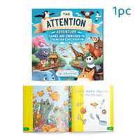 5PCS The Attention Adventure Books for Kids – Fun Games & Exercises to Strengthen Focus and Concentration Skills