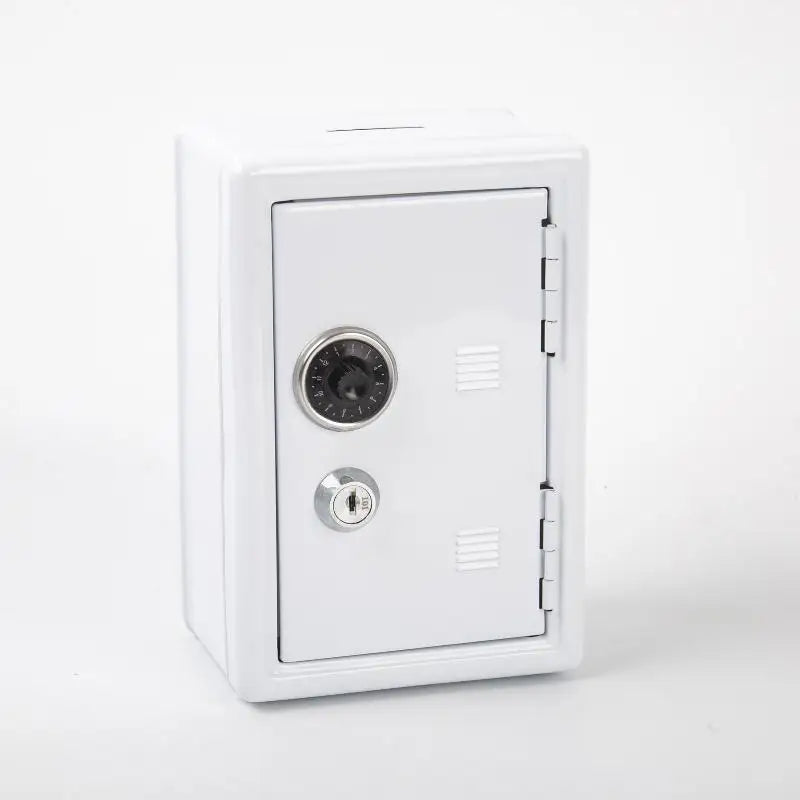 Mini Metal Safe Piggy Bank With Combination Lock And Key Security Perfect For Kids Money Saving Home Small Items Storage【SMQ】