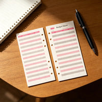 10 Books Budget Planner A6 6 Ring Binder Inserts Finance Refill Bill Payment Tracker Expense Log Money Saving Envelope
