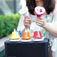 Orff Musical Instrument Set Colorful 8-Note Hand Bell Children's Music Toy Baby Early Education Beautiful Christmas Gift