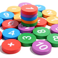Children's Wooden Number Decomposition Addition Subtraction Operation Montessori Logical Thinking Training Math Educational Toys