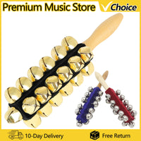IRIN Hand Held Bell Stick Wooden Discussion Musical Toy for Adult KTV Party Orff Instruments Early Education Stick Shaker