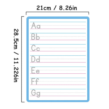 Dry Erase Handwriting Tracing Practice Board for Kids Write and Wipe Reusable Boards for Kindergarten and Preschool Montessori