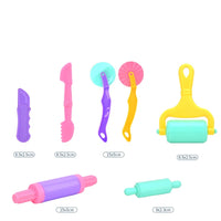 Kids DIY Clay Tool Play Dough Tool Kit Various Animal Molds Cutters Rolling Pins Plasticine Molds Clay Accessories