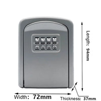 Wall Mount Key Storage Secret Box Organizer 4 Digit Combination Password Security Code Lock No Key Home Key Safe Box