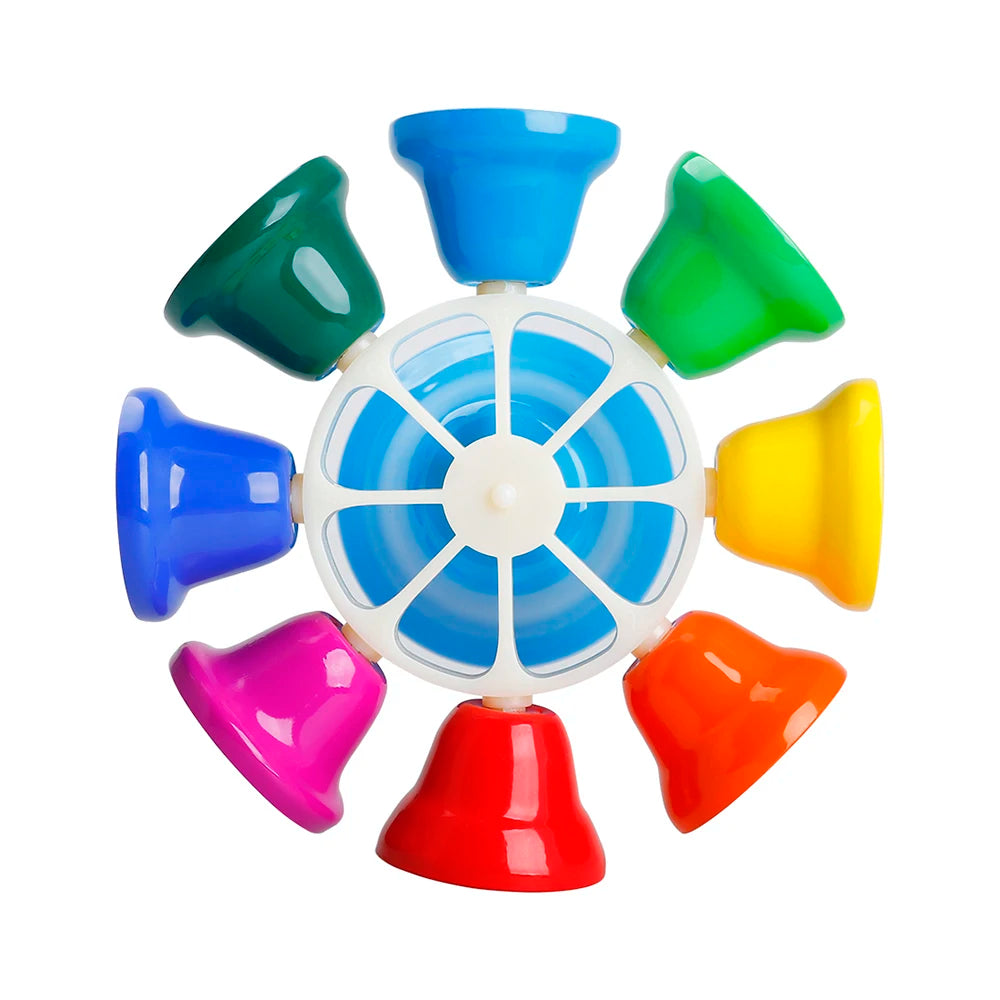 Orff Musical Instrument Set Colorful 8-Note Hand Bell Children's Music Toy Baby Early Education Beautiful Christmas Gift